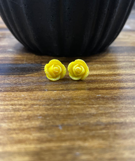 Sunshine Rose Stud Earring